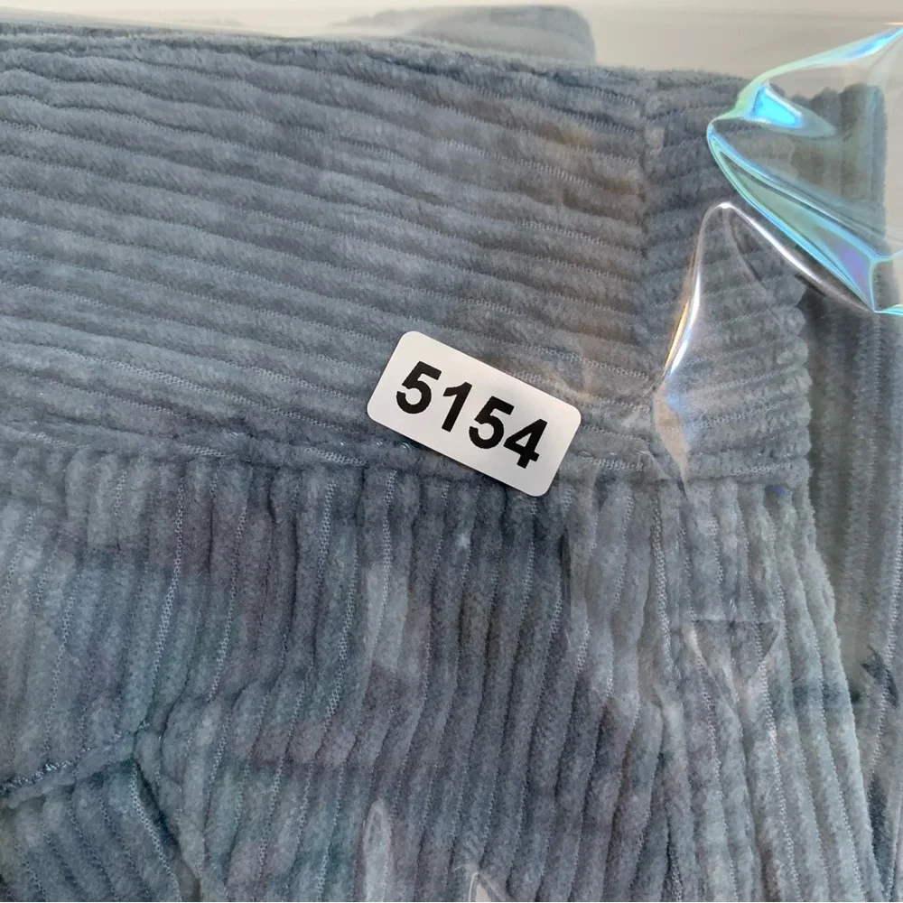 American Eagle High Waist A-line Corduroy Mini Skirt Size 2 Blue Clueless Preppy